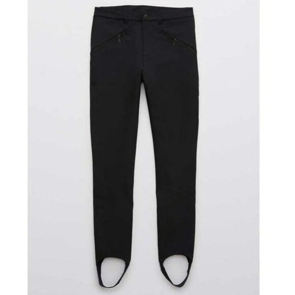 Offline by Aerie Black Black Chillside Stirrup Ski Pants Size Medium - Picture 1 of 12
